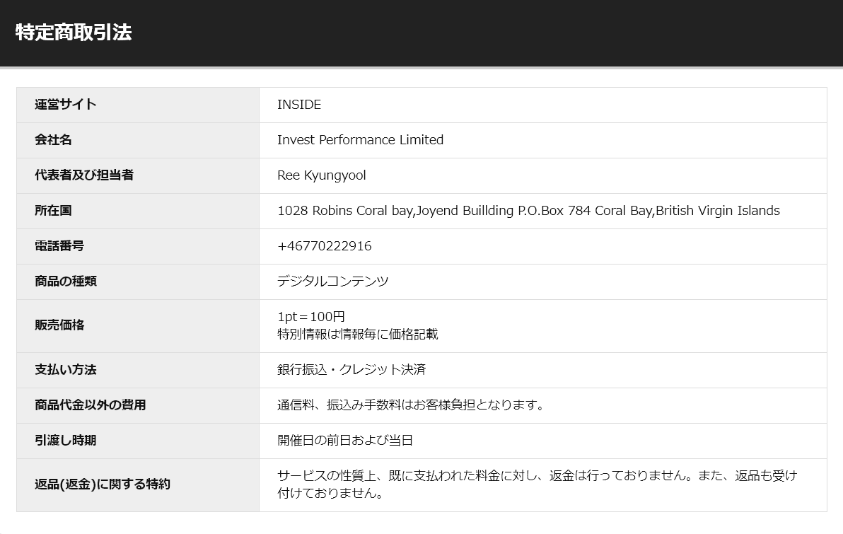 悪徳・悪質競馬予想サイト INSIDE(インサイド) 口コミ・検証
